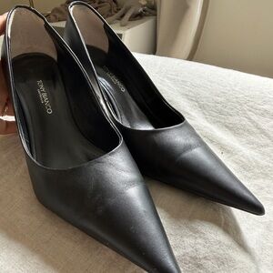 Tony Bianco Black extra Pointy Heels